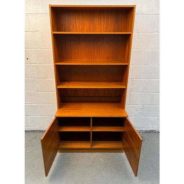 Mid-Century Modern Two-Piece Danish Teak Bookcase For Sale - Image 10 of 13