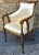Late 20th Century Late 20th Century William IV Style Burl Wood and Diamond Brocade Upholstered Armchair For Sale - Image 5 of 13