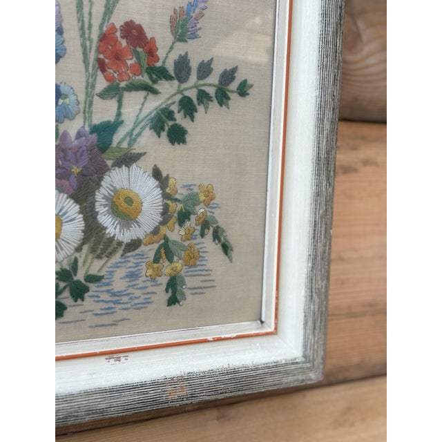 Embroidered bouquet of flowers from Sweden. No artist signature, but such a fun pop of color and texture to a gallery wall...