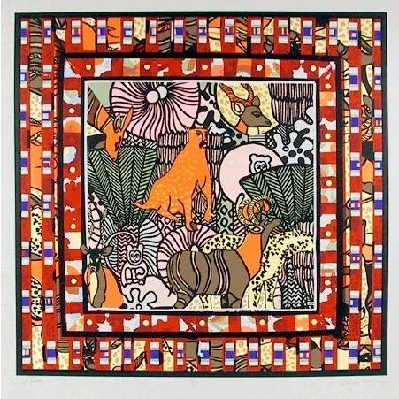 Modern Les Fauves, Robert Kerns Screenprint, Signed and Numbered in Pencil For Sale - Image 3 of 3