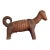 Vintage Monumental Folk Art Hand Carved Dog Sculpture For Sale