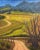 "Vineyards, Santa Rita Hills, California". This landscape oil painting was painted from a trip to California and the Santa...