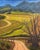 "Vineyards, Santa Rita Hills, California". This landscape oil painting was painted from a trip to California and the Santa...