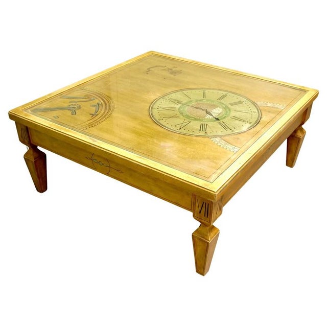 French 7 O'Clock Style Coffee Table, 1960s For Sale - Image 9 of 9
