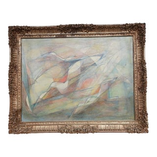 Gertrude Nason Abstract Oil on Canvas Exhibited National Academy of Design 1957 For Sale