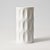 Op-Art White Bisque Porcelain Vase by Heinrich Fuchs for Hutschenreuther, 1970s, in Very Good conditions. Designed 1960 to...