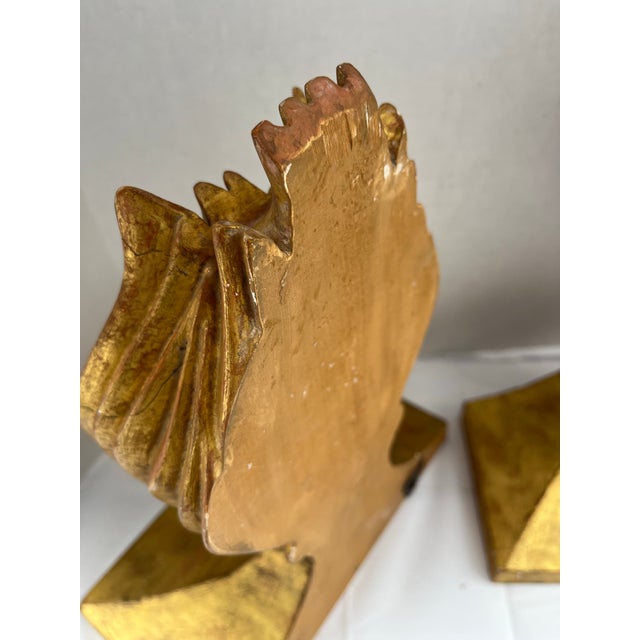 Gold Carved Wood Wall Brackets a Pair For Sale - Image 9 of 10