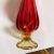 Late 20th Century Amberina Red & Yellow Art Glass Pedestal Vase For Sale - Image 11 of 11