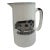 Vintage White Jug / Pitcher With a Pig on Both Sides With Black Trim From England For Sale