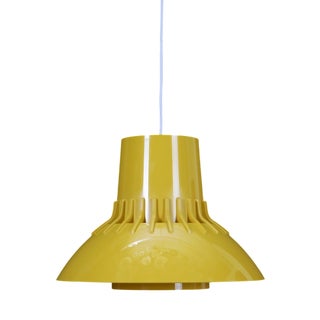 Danish Space Age Pendant Lamp in Yellow by Svend Middelboe for Nordisk Solar Compagni, 1970s For Sale