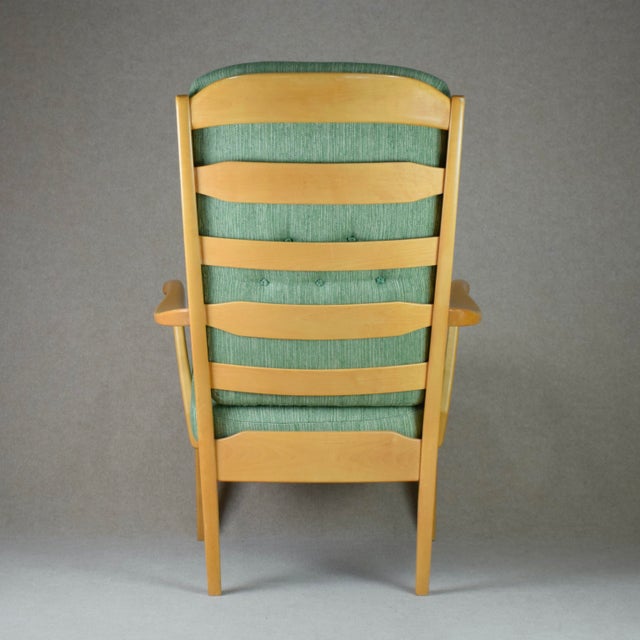 1970s Swedish Model Stora Fjäderbrickan Chair by Carl Malmsten for O.H. Sjögren, 1970s For Sale - Image 5 of 10