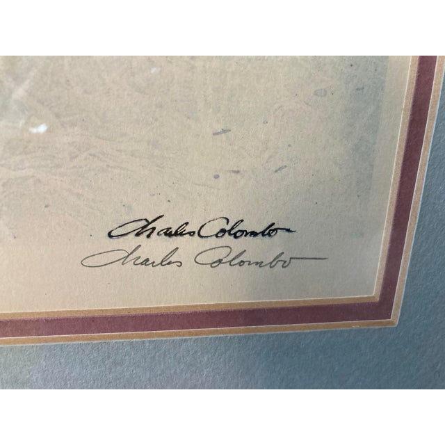 Ready to hang! This item is a framed, signed, and numbered landscape print titled "Tenant House" by the American artist...