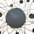 1990s Sculptural Metal Sunburst Mirror With Convex Center For Sale - Image 5 of 7