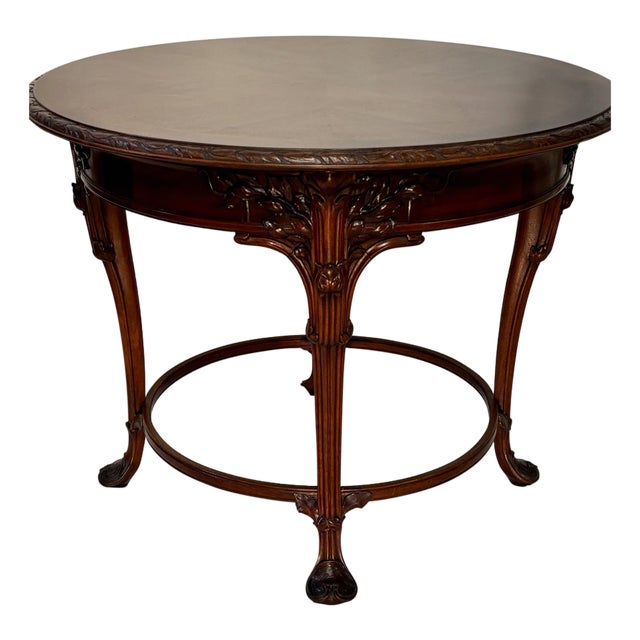 Louis Majorelle Art Nouveau Mahogany Center Table, France Circa 1900 For Sale