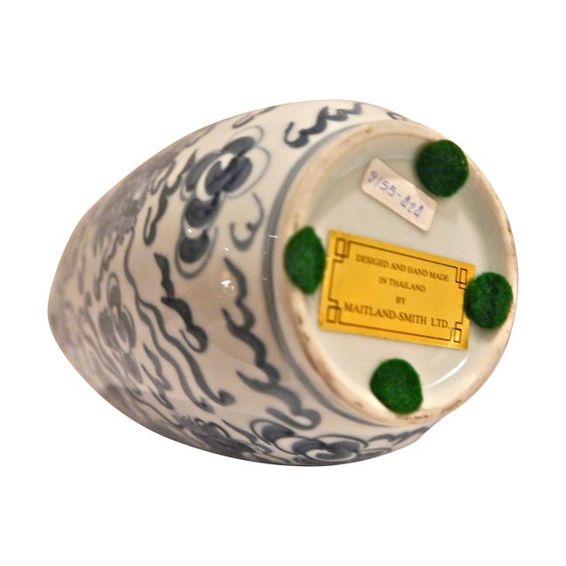 Hand Painted Foo Dog Vase Chairish