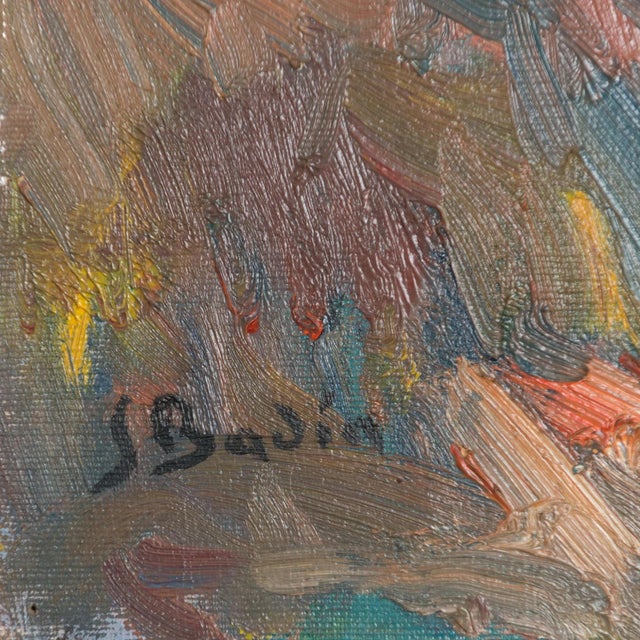 Sebastià Badia, Landscape with Trees, 1980s, Oil on Canvas For Sale - Image 6 of 7