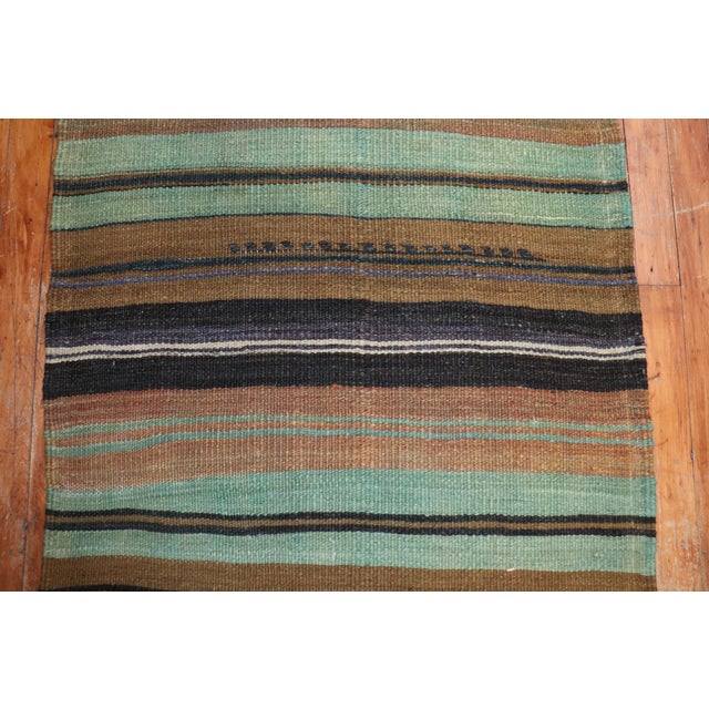 Mid 20th Century Vintage Zabihi Collection Turkish Kilim Long Runner - 2'5" x 22'6" For Sale - Image 5 of 11