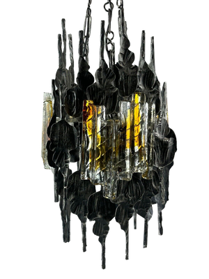 Vintage Brutalist Ceiling Lamp, 1960s