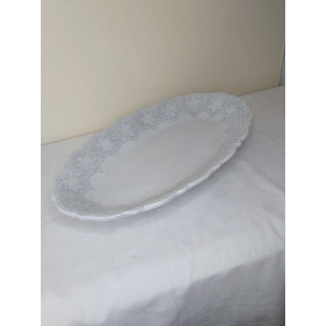 Contemporary Arte Italica Merletto Lace Platter For Sale - Image 4 of 8