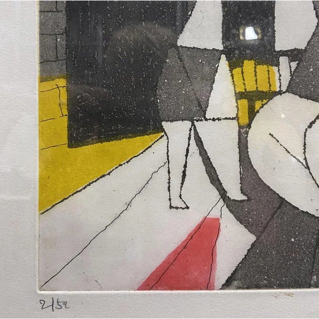 Julian Trevelyan, Surrealist Interior, 1973, Etching, Framed For Sale - Image 6 of 9