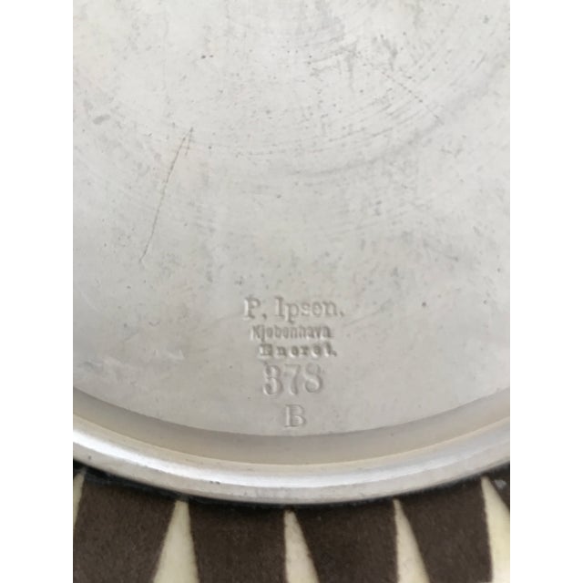 Brown Hand Painted Plaster Intaglio Framed in Velvet For Sale - Image 8 of 12