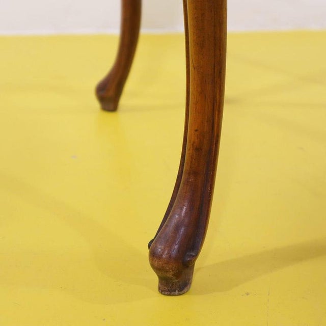 Louis XV Style Walnut Table with Burl Top For Sale - Image 6 of 8