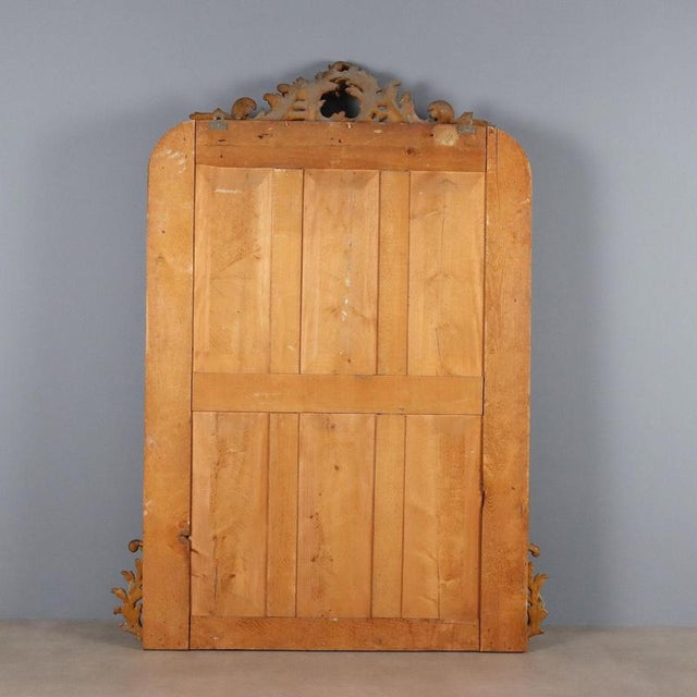 Italian Gilded Wood Mirror For Sale - Image 10 of 12