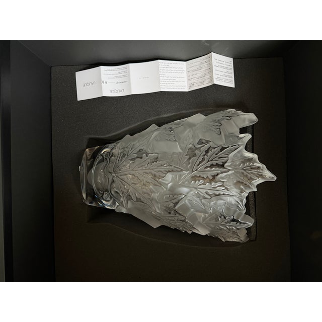 2020s Lalique Champs-Élysées Crystal Vase For Sale - Image 5 of 6