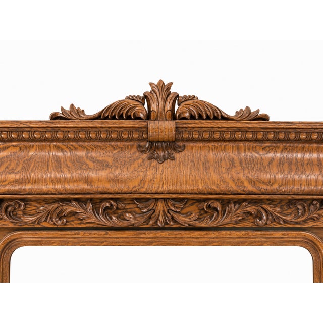 Antique American Quartersawn Oak Dresser With Mirror For Sale In San Diego - Image 6 of 8