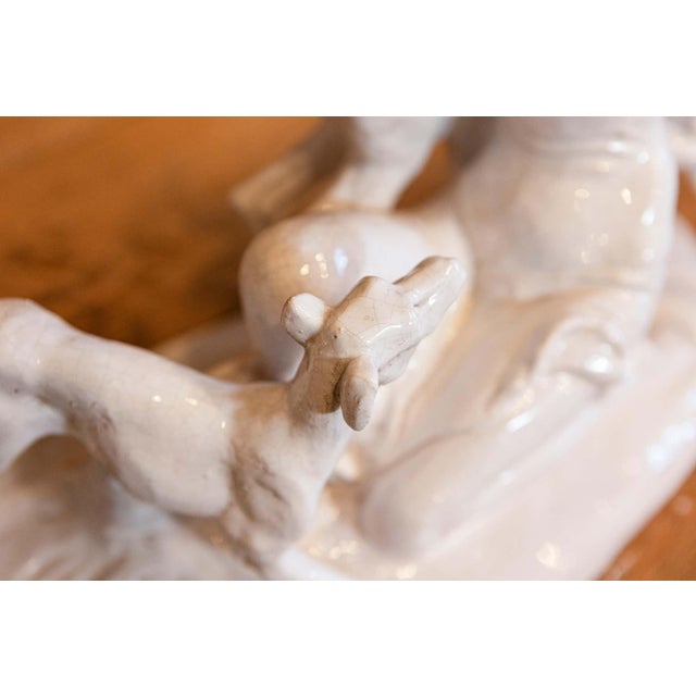 20th Century Italian Ceramic Sculpture of Diana For Sale In Atlanta - Image 6 of 10