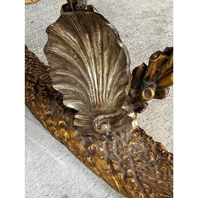 Vintage Gilt Carved Grotto Tete-a-Tete For Sale - Image 13 of 14