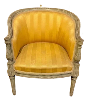 French Louis XVI Painted Bergère
