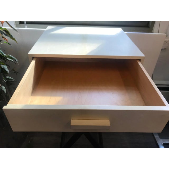 Animal Skin Goat Parchment Side Table For Sale - Image 7 of 13