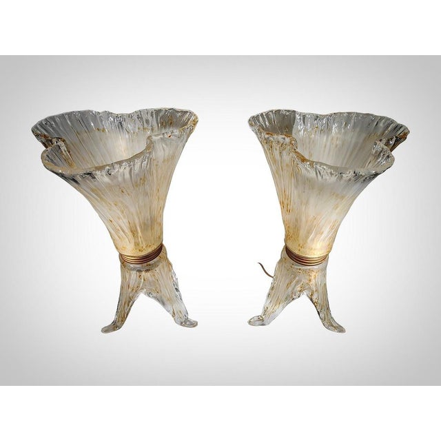 Murano Glass Table Lamps, 1970s, Set of 2 For Sale - Image 15 of 18