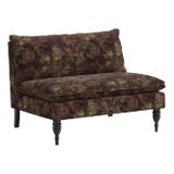 Robinson Loveseat in Verdure Merlot For Sale