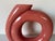 Pink 1980s Postmodern Sculptural Coral Pink Glazed Ceramic Vase by Jessica For Sale - Image 8 of 12