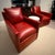Animal Skin C R Laine Red Leather Chairs For Sale - Image 7 of 12