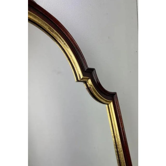 Brown Vintage French Gilt Wall Mirror with Ornate Frame For Sale - Image 8 of 10