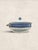 1900 - 1909 Antique Blue and White Porcelain Serving Tureen With Lid For Sale - Image 5 of 13