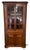 Vintage Traditional American Style Mahogany Corner / Display Cabinet For Sale - Image 12 of 12