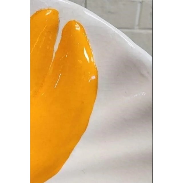 Mid-Century Hand Painted Sculptural Ceramic Lobster Dish For Sale - Image 9 of 9