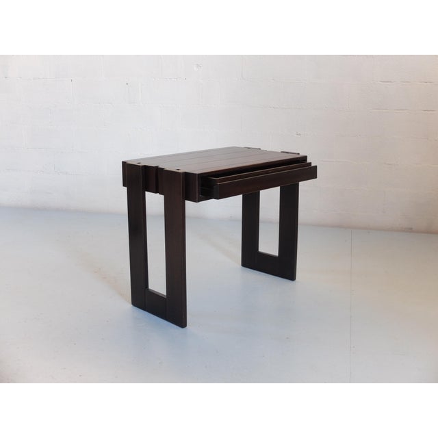 Wood Vintage Desk and Stool from Regain, 1970s, Set of 2 For Sale - Image 7 of 8