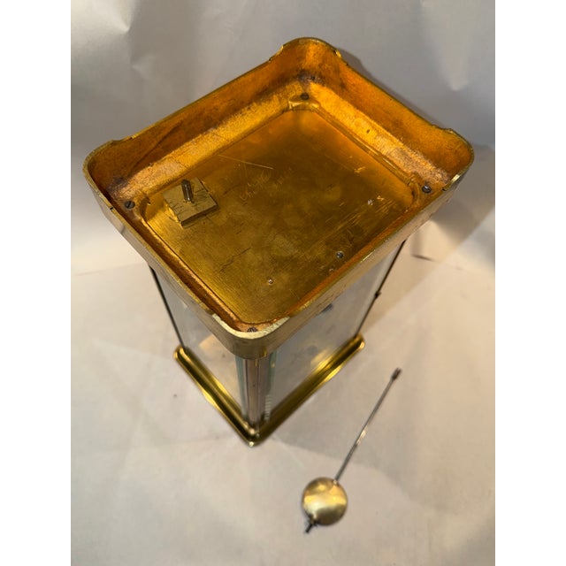 Metal 19th Century French Japonisme Crystal Regulator Mantel Clock, Aesthetic Movement For Sale - Image 7 of 12