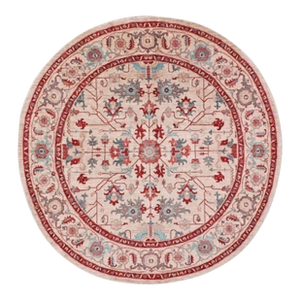 Hand Knotted Tabriz Design Wool Rug. 8' X 8'