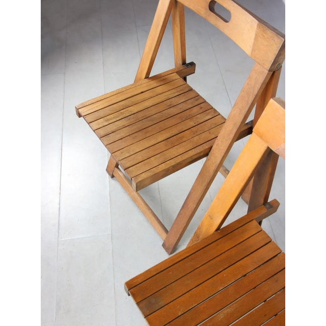 1960s Set of Vintage Trieste Folding Chairs by Aldo Jacober For Sale - Image 5 of 15