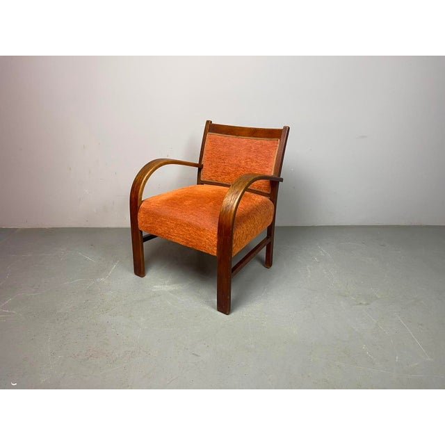 Dutch Art Deco Sculptural Armchairs, 1930s, Set of 2 For Sale - Image 12 of 18