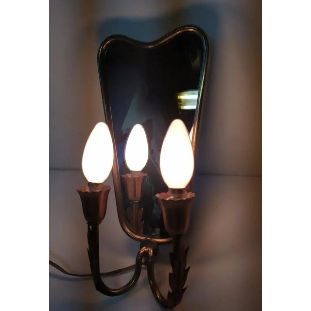 Metal Wall Lights by Pietro Chiesa for Fontana Arte, 1930s, Set of 2 For Sale - Image 7 of 10
