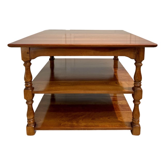 Vintage Leopold Stickley Three-Tier Library & Display Side Table For Sale