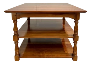 Vintage Leopold Stickley Three-Tier Library & Display Side Table