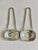 1970s Vintage Ornate Pewter Gin and Scotch Liquor Decanter Tags, Set of 2 For Sale - Image 5 of 5